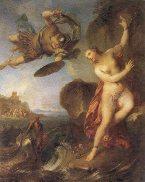 Francois Lemoine Perseus and Andromeda oil painting image